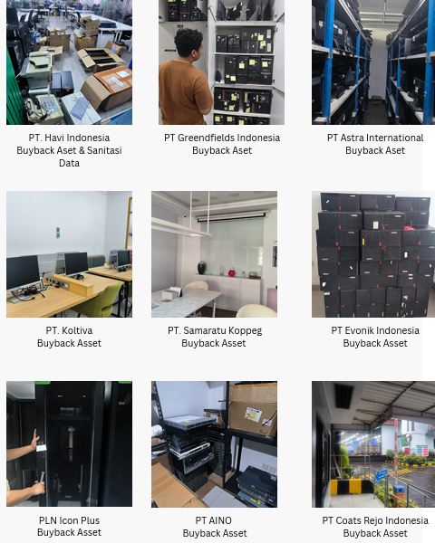 Dokumentasi Pekerjaan Lapangan ITAD PT Metra Data Computindo